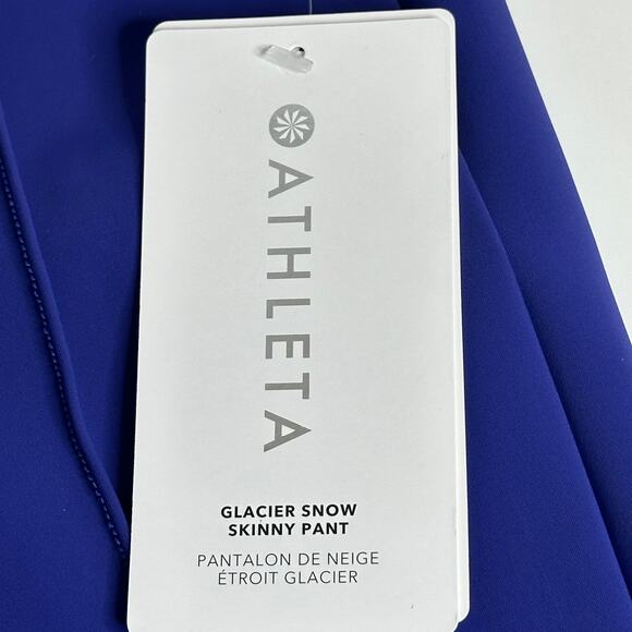 NWT Athleta Glacier Snow Skinny Pant Ski Pants Purple Womens Size 8 Leggings - Picture 10 of 16